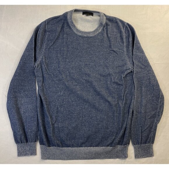 Medium Blue Express Pullover Sweatshirt 100% Cotton - Picture 1 of 7
